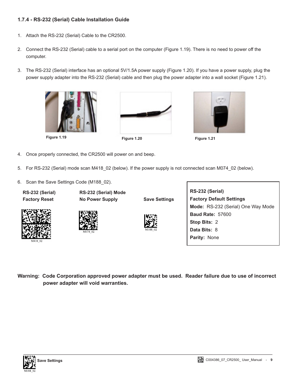 Code CR2500 User Manual | Page 15 / 62