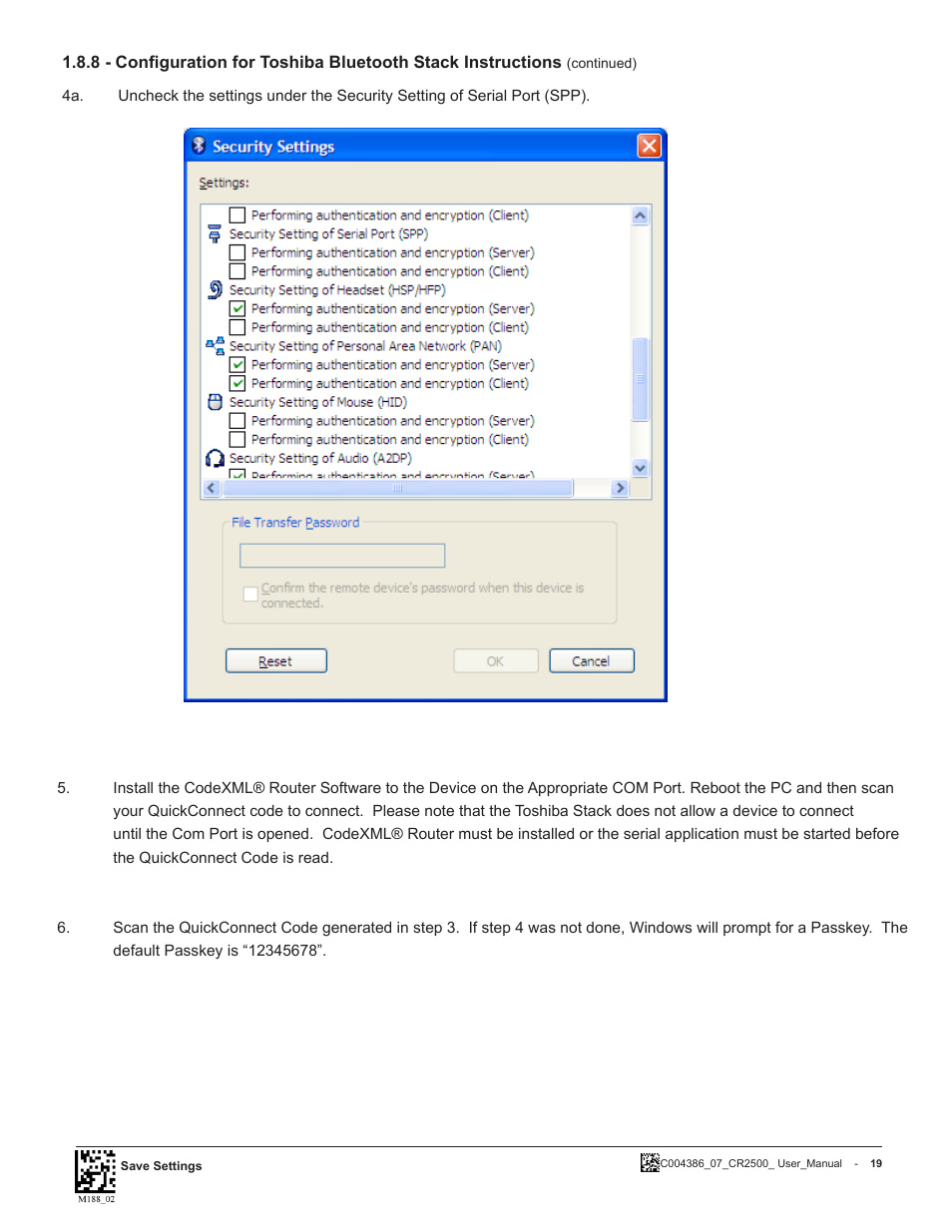 Code CR2500 User Manual | Page 25 / 62