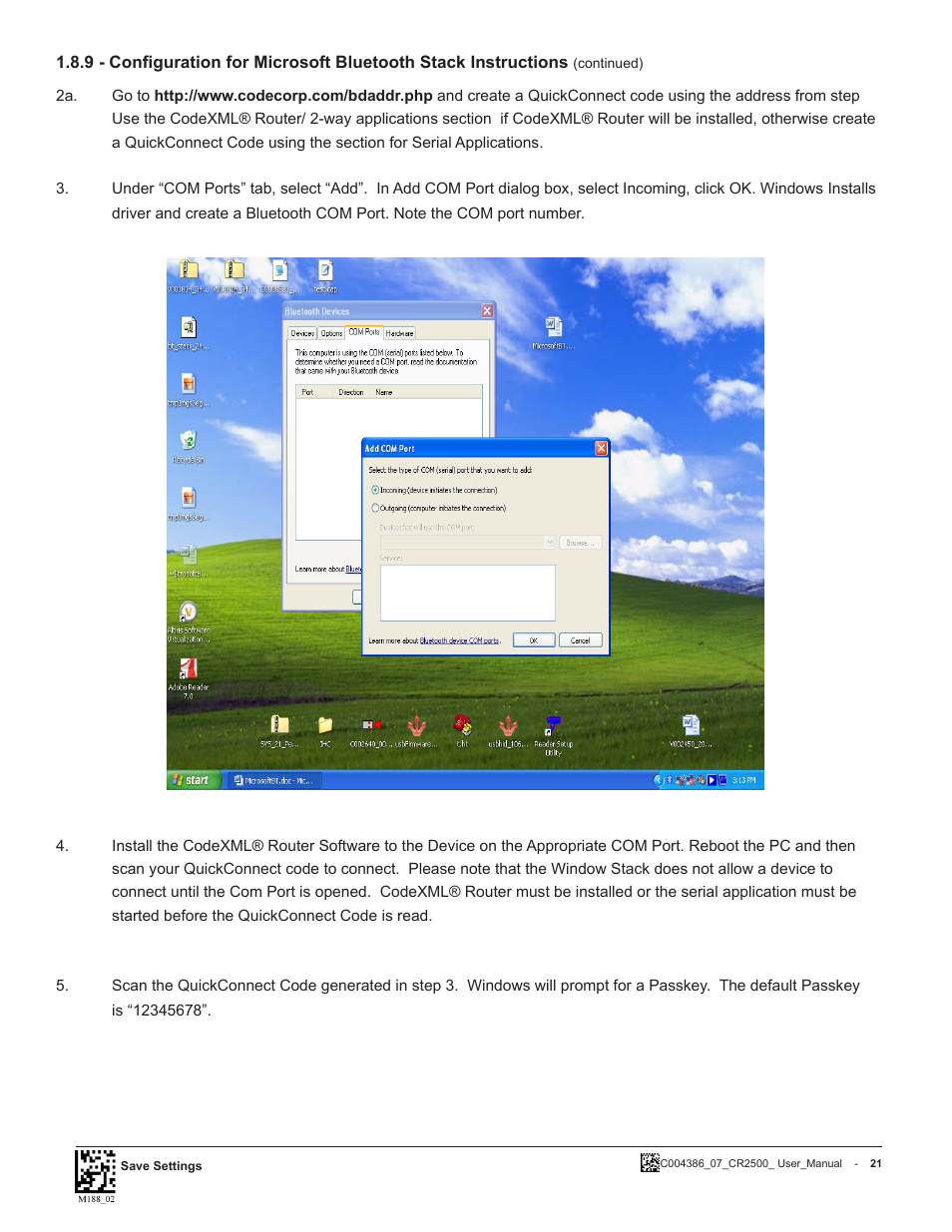 Code CR2500 User Manual | Page 27 / 62