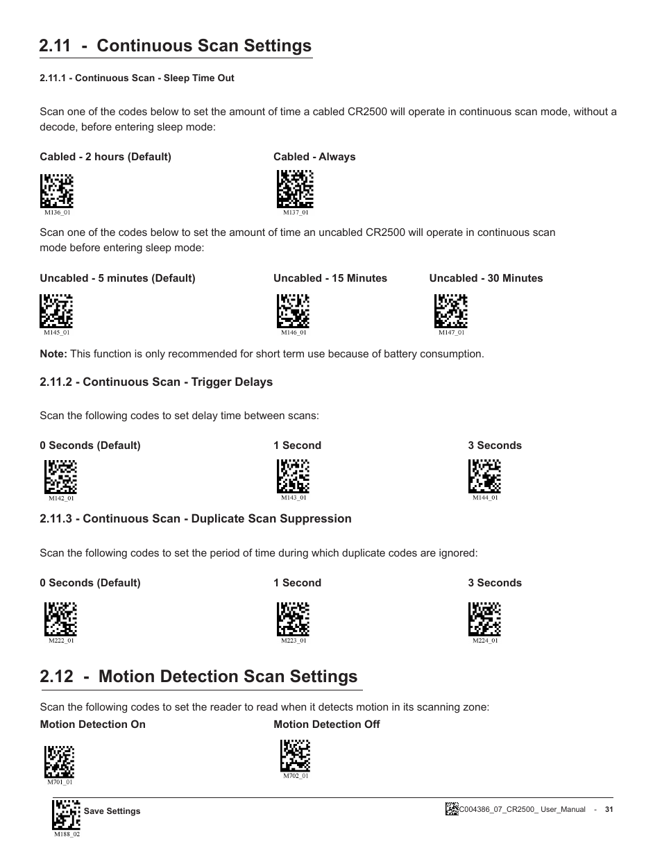 Code CR2500 User Manual | Page 37 / 62