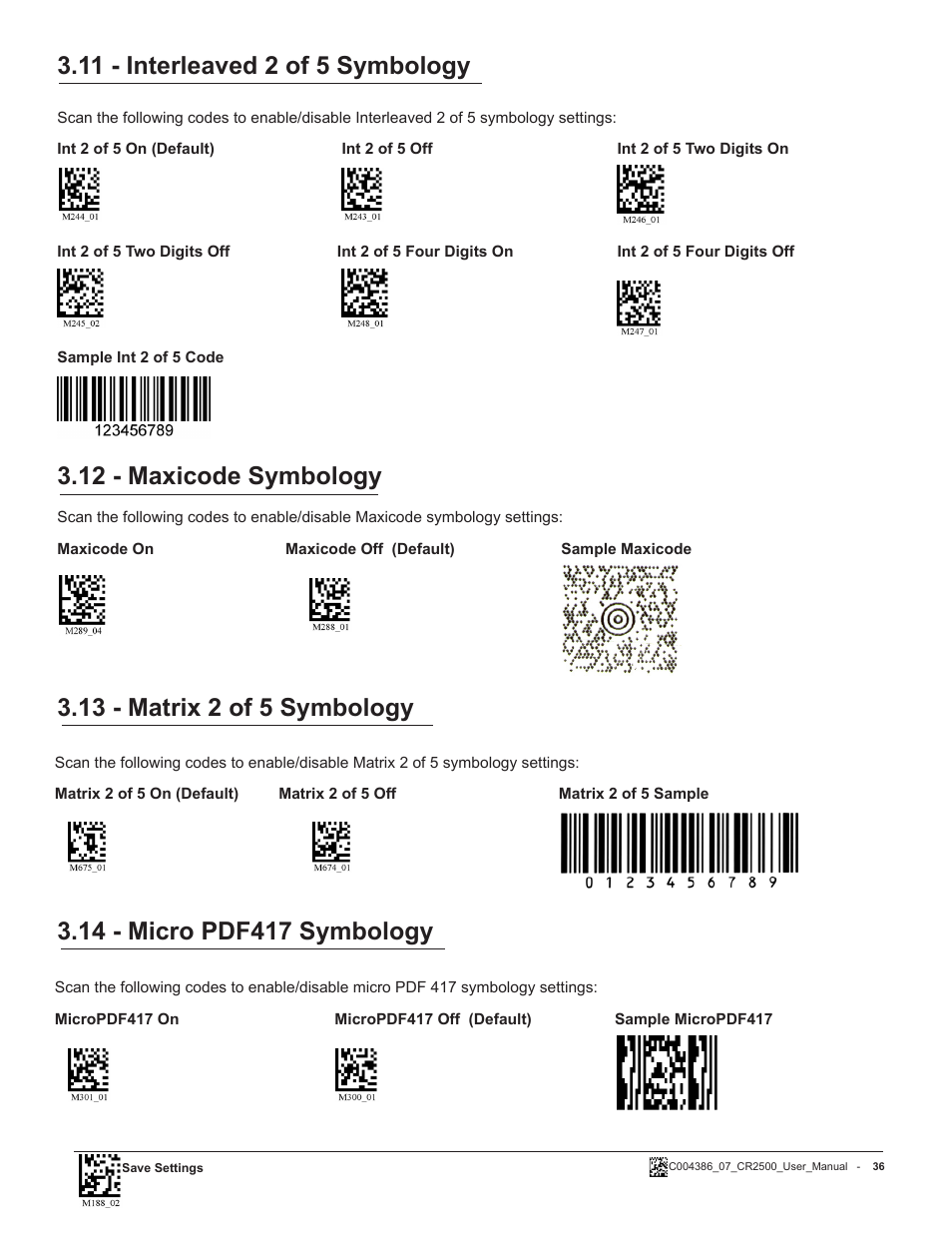 Code CR2500 User Manual | Page 42 / 62