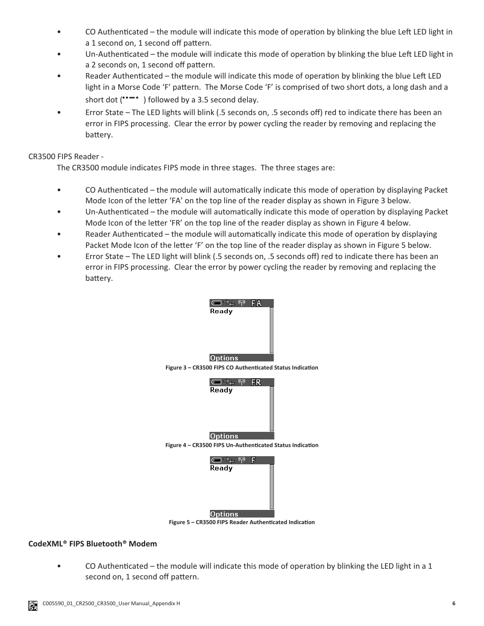 Code CR2500 Code FIPS User Manual | Page 7 / 8