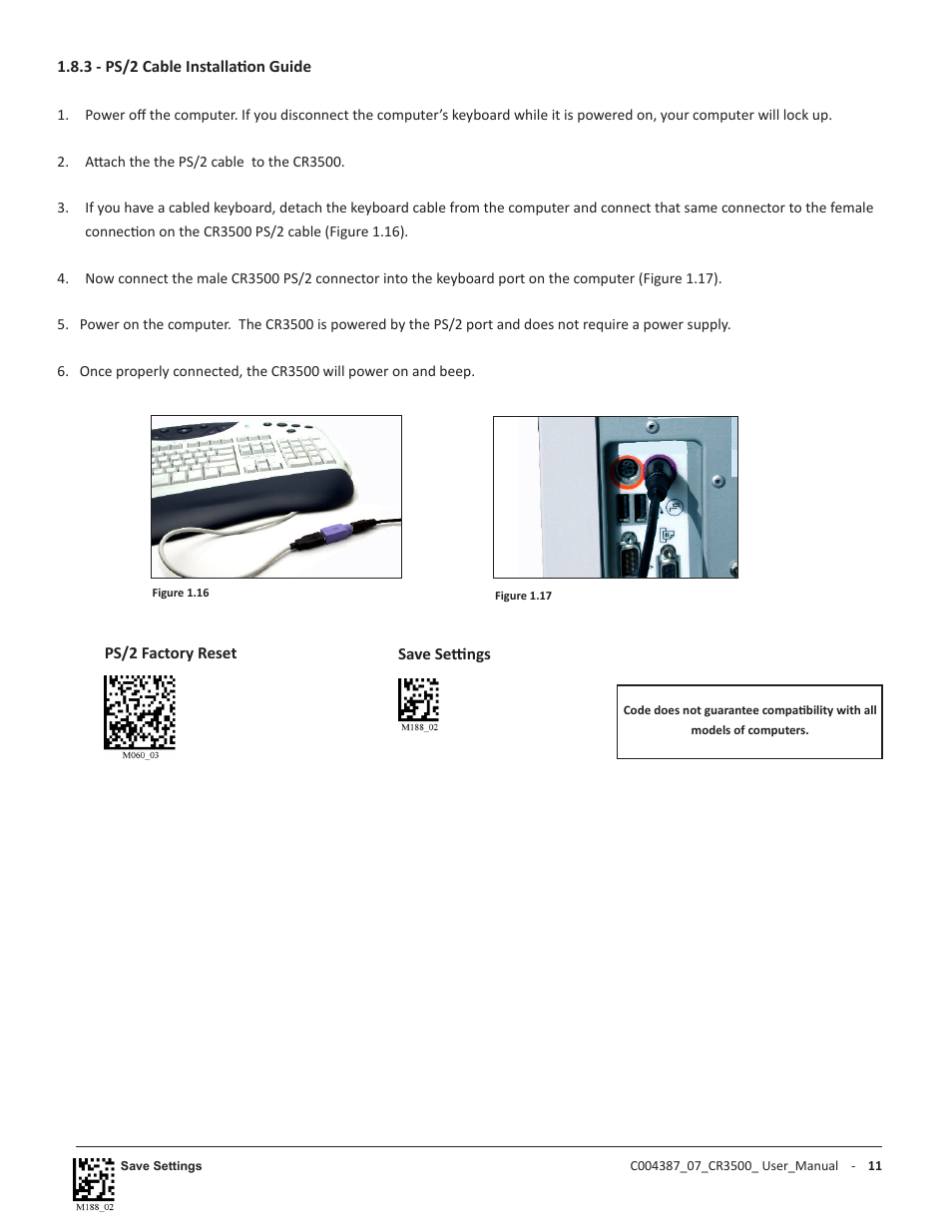 Code CR3500 User Manual | Page 17 / 64
