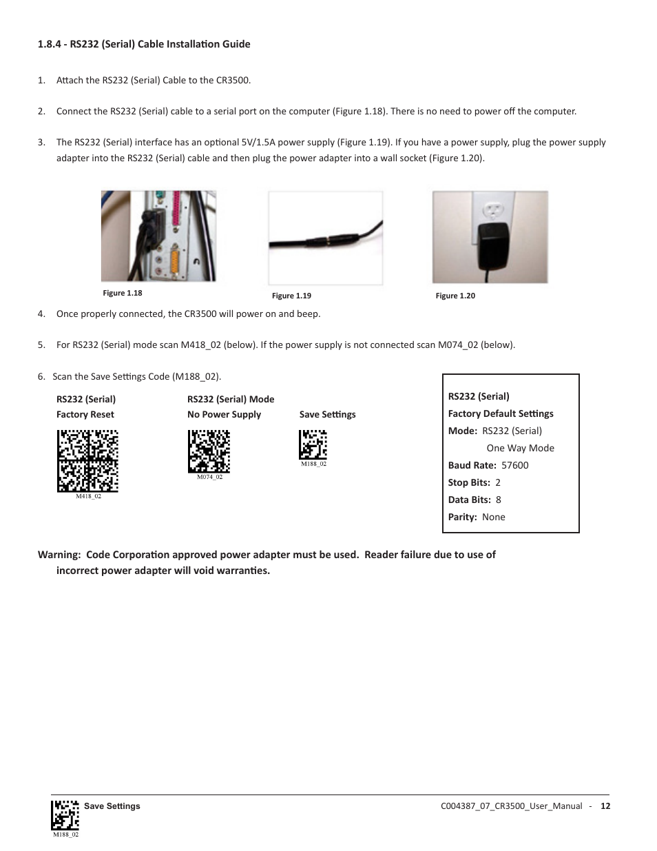 Code CR3500 User Manual | Page 18 / 64
