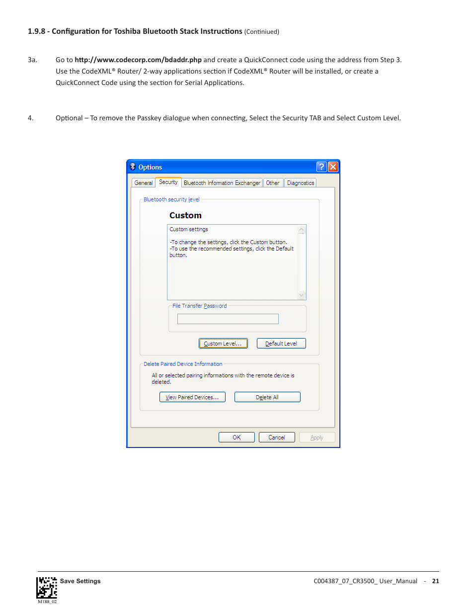 Code CR3500 User Manual | Page 27 / 64