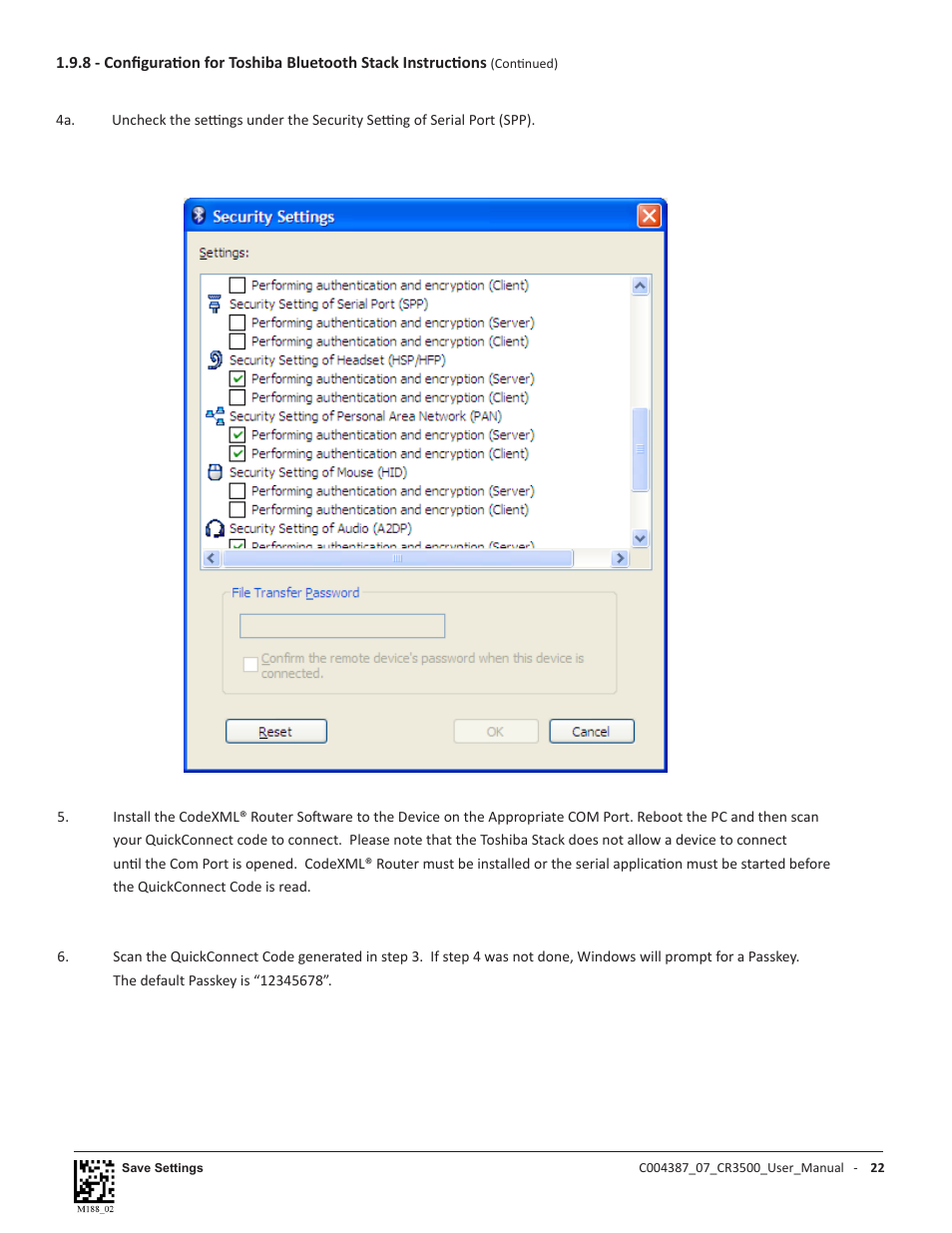 Code CR3500 User Manual | Page 28 / 64