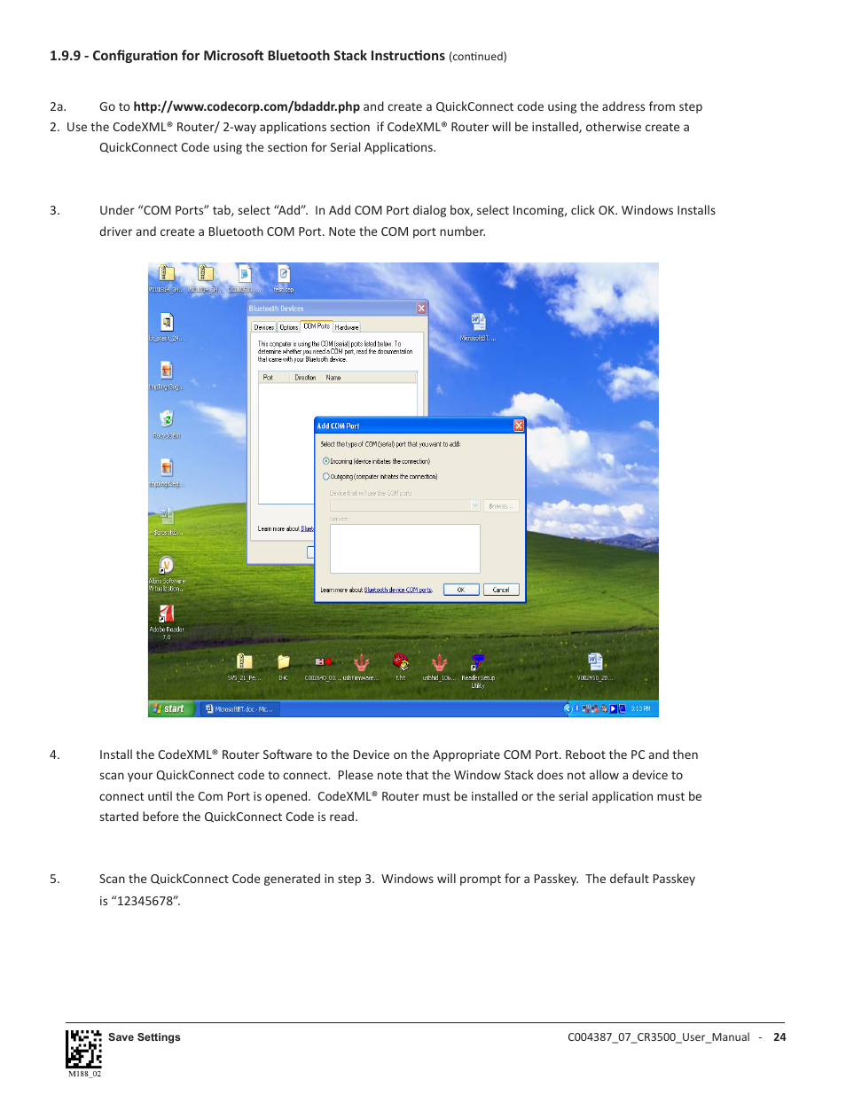 Code CR3500 User Manual | Page 30 / 64