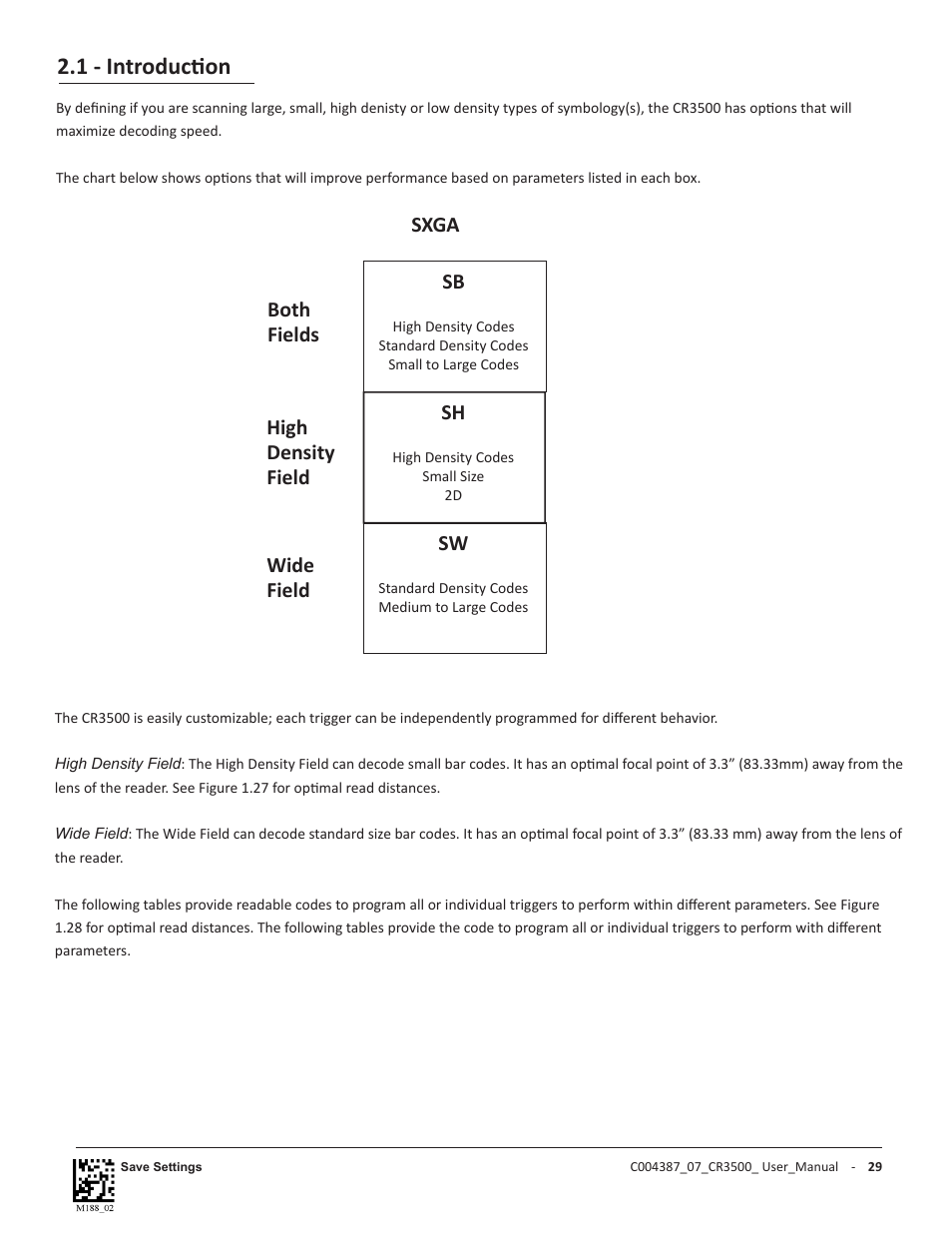 1 - introduction | Code CR3500 User Manual | Page 35 / 64