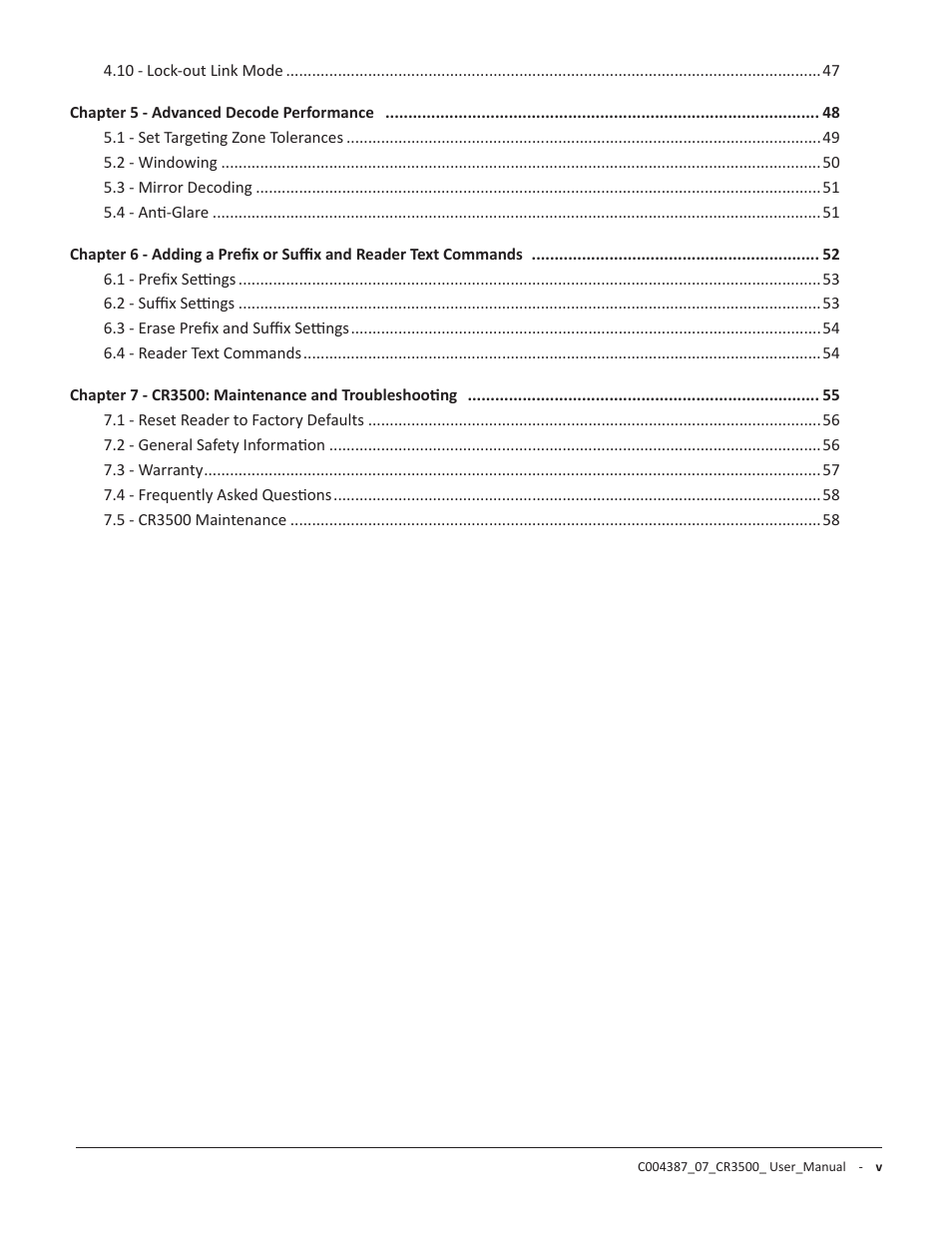 Code CR3500 User Manual | Page 6 / 64