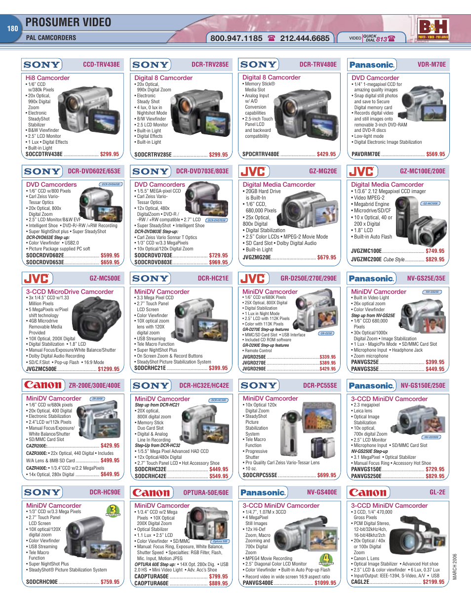 Prosumer video | Canon Elura 100 User Manual | Page 9 / 12