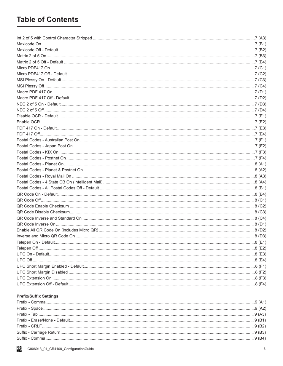 Code CR4100 User Manual | Page 3 / 9