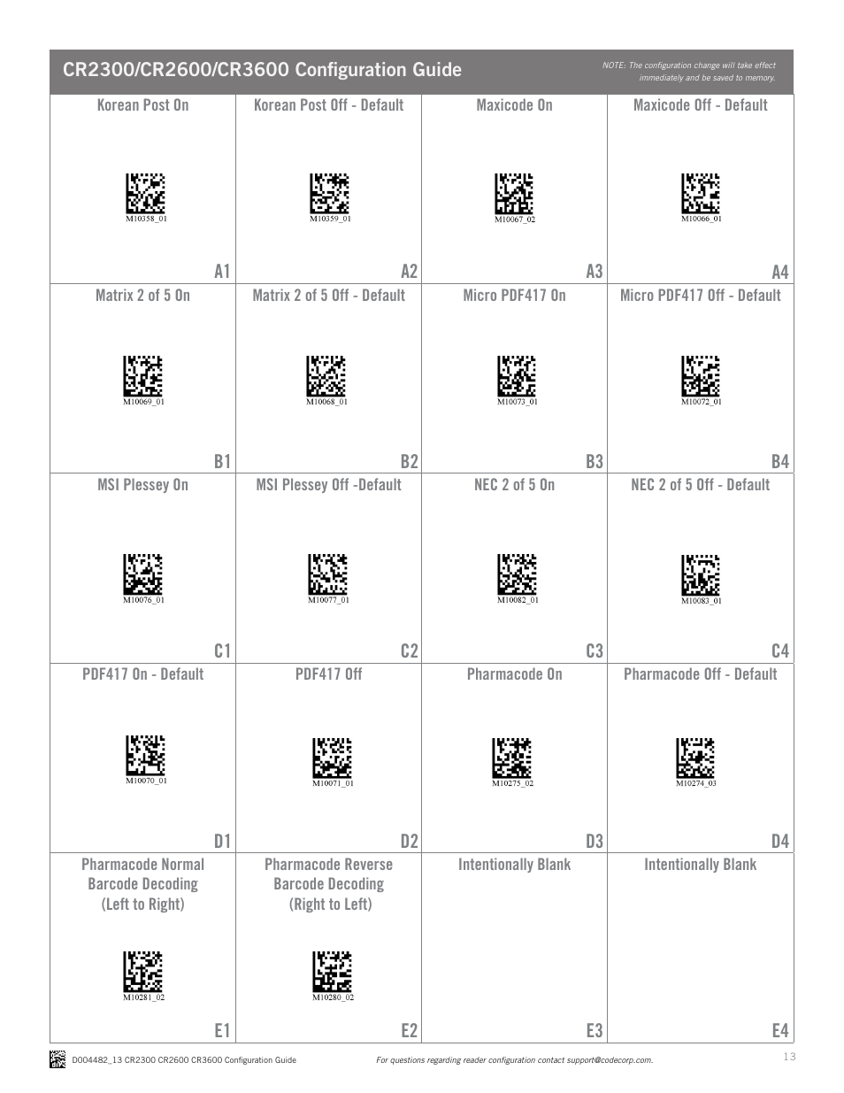 Code CR3600 DPM Configuration Guide v0956 User Manual | Page 13 / 19