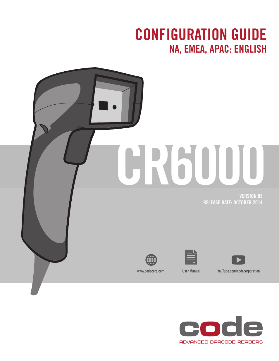 Code CR6000 Configuration Guide v0956 User Manual | 17 pages
