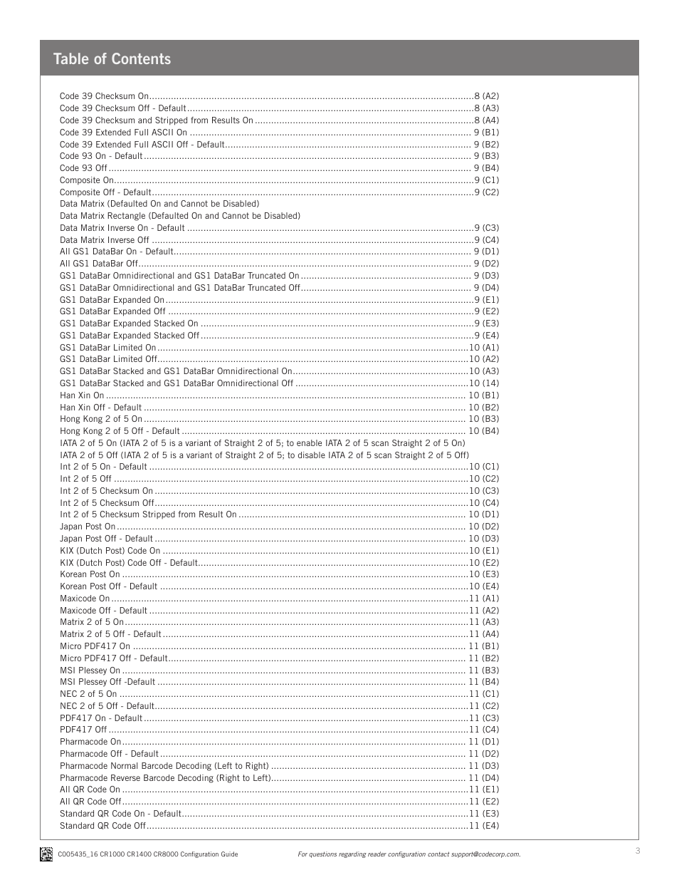 Code CR1000 Configuration Guide v0956 User Manual | Page 3 / 16
