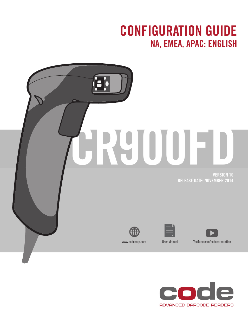 Code CR900FD Configuration Guide v0956 User Manual | 15 pages