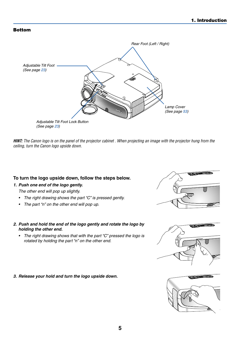 Bottom | Canon LV-X6 User Manual | Page 14 / 77