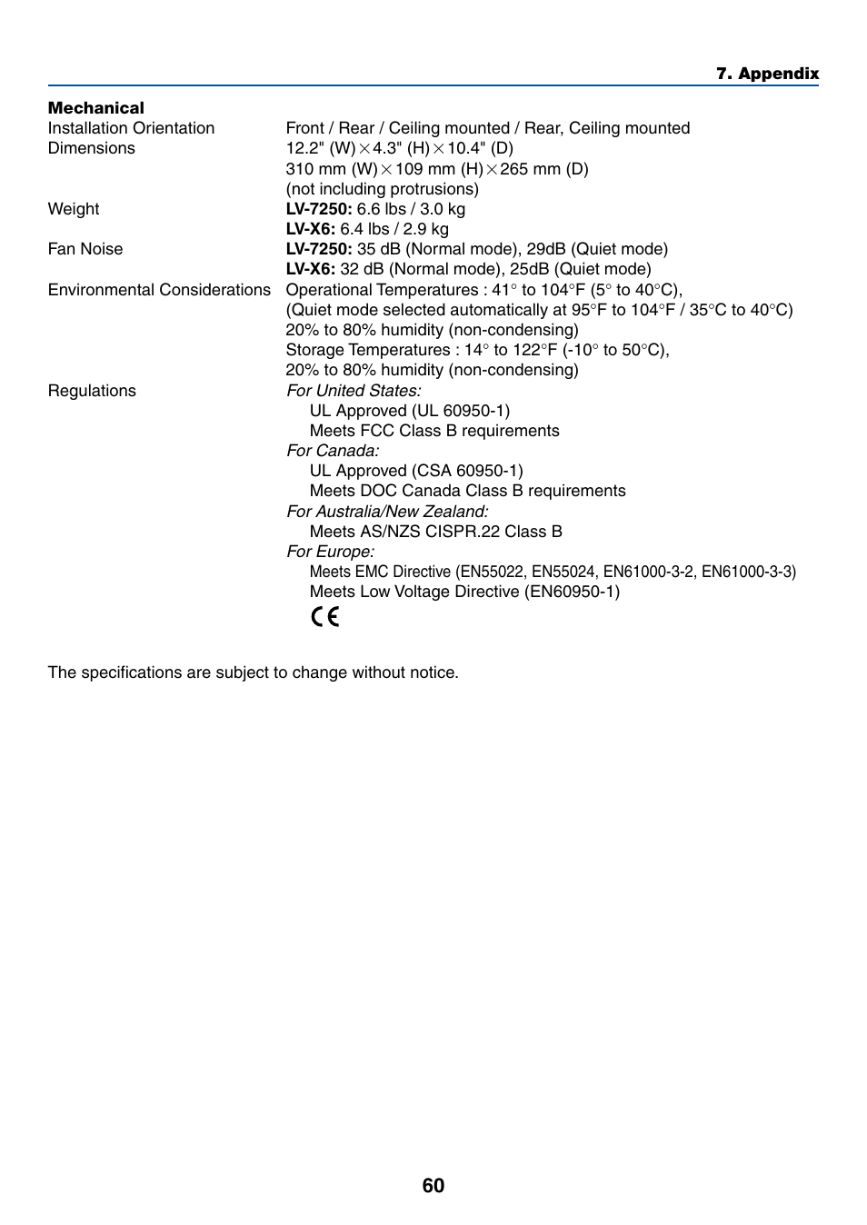 Canon LV-X6 User Manual | Page 69 / 77