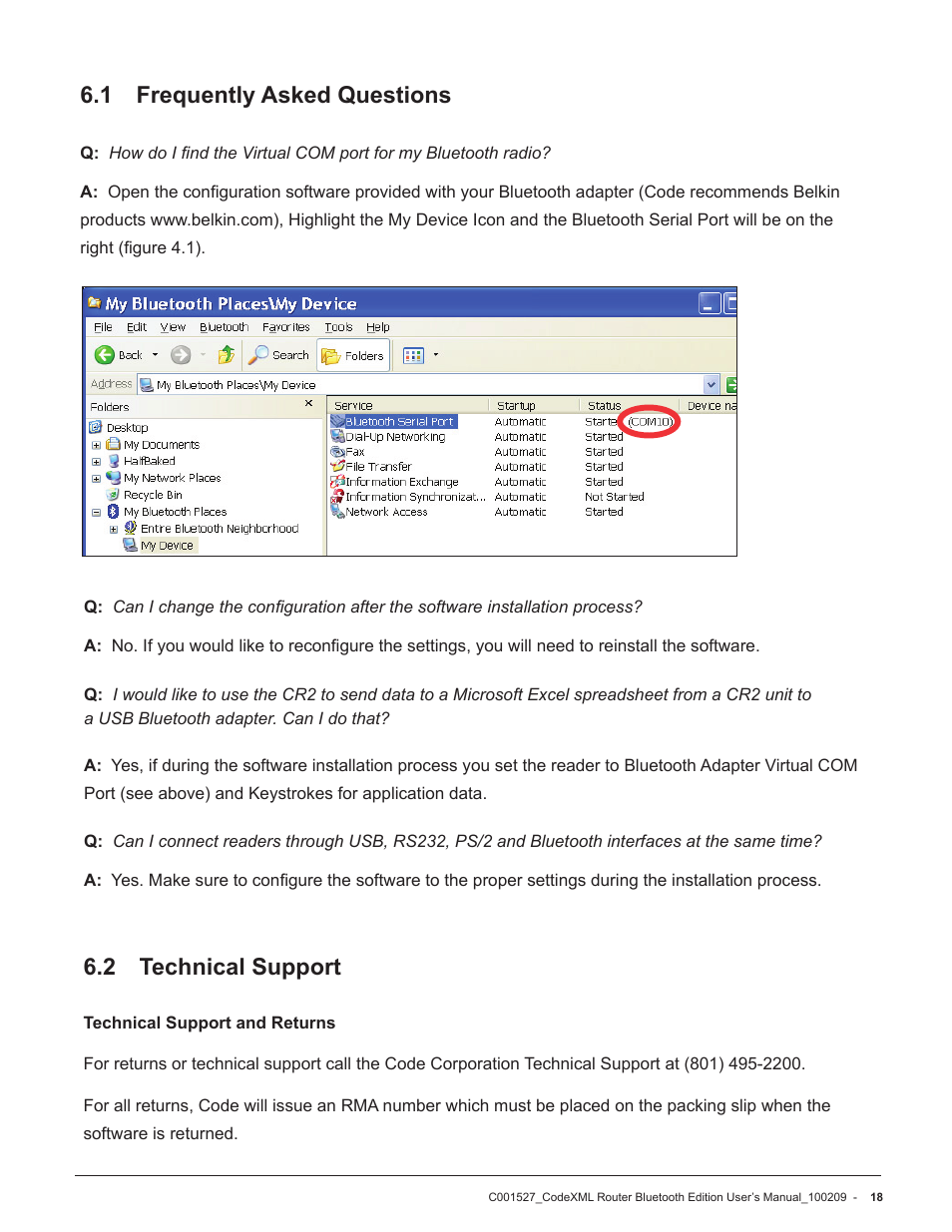 2 technical support, 1 frequently asked questions | Code CodeXML Router User Manual | Page 21 / 21