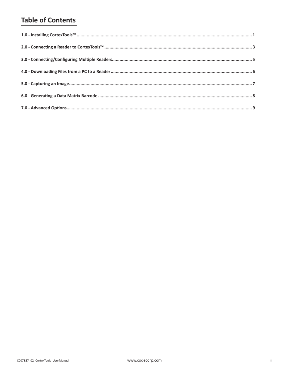 Code CortexTools User Manual | Page 3 / 12
