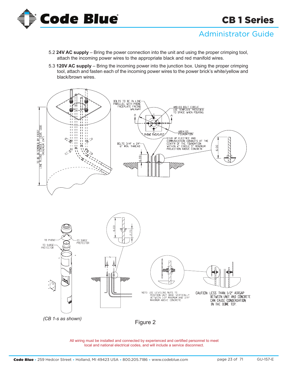 Cb 1 series, Administrator guide, Figure 2 | Code Blue CB 1-E ECONOMICAL HELP POINT User Manual | Page 23 / 71