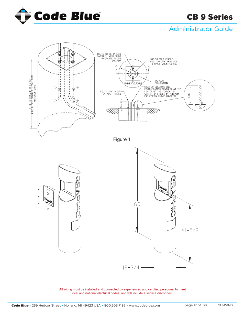 Cb 9 series, Administrator guide, Figure 1 | Code Blue CB 9-S SIGNATURE SHORT ENCLOSURE User Manual | Page 17 / 38