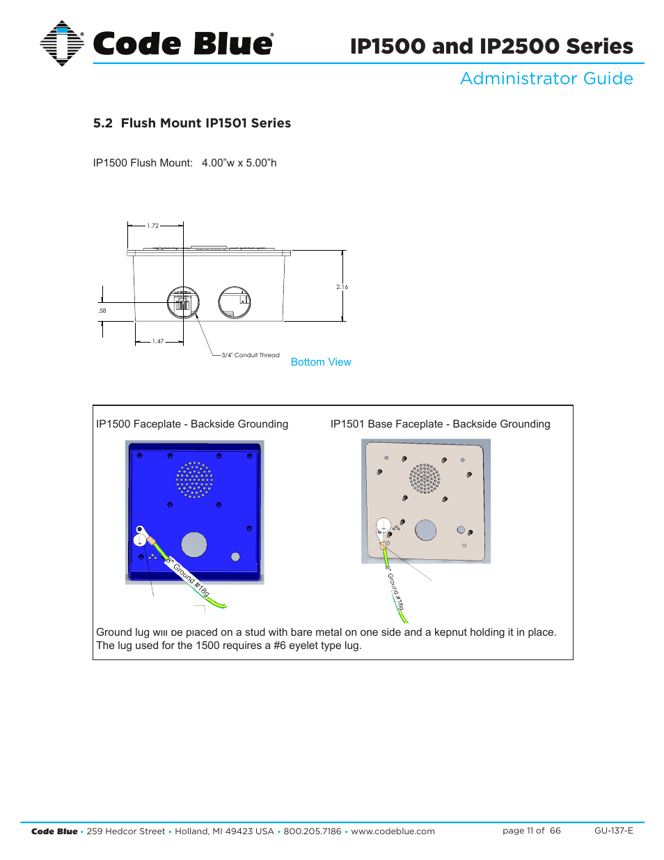 Administrator guide | Code Blue IP1500 VOIP SPEAKERPHONE User Manual | Page 11 / 66
