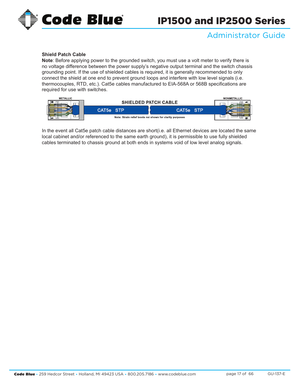 Administrator guide | Code Blue IP1500 VOIP SPEAKERPHONE User Manual | Page 17 / 66