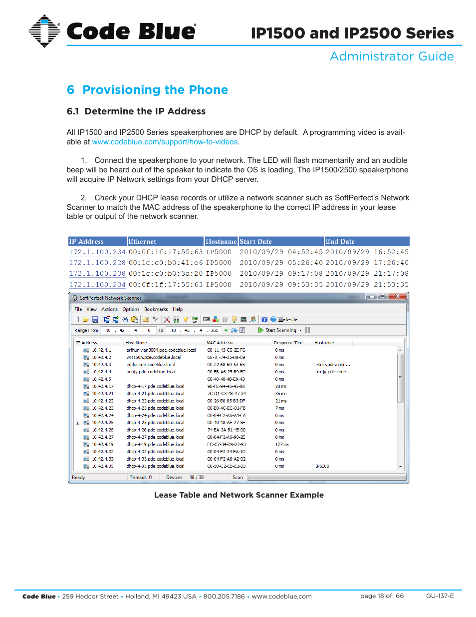 Administrator guide 6 provisioning the phone | Code Blue IP1500 VOIP SPEAKERPHONE User Manual | Page 18 / 66