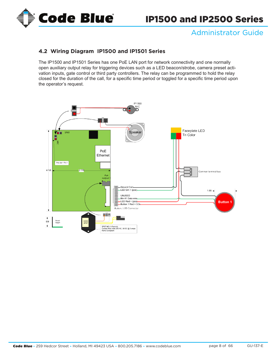 Administrator guide | Code Blue IP1500 VOIP SPEAKERPHONE User Manual | Page 8 / 66