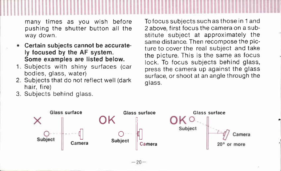 Canon AF 35 J User Manual | Page 20 / 54