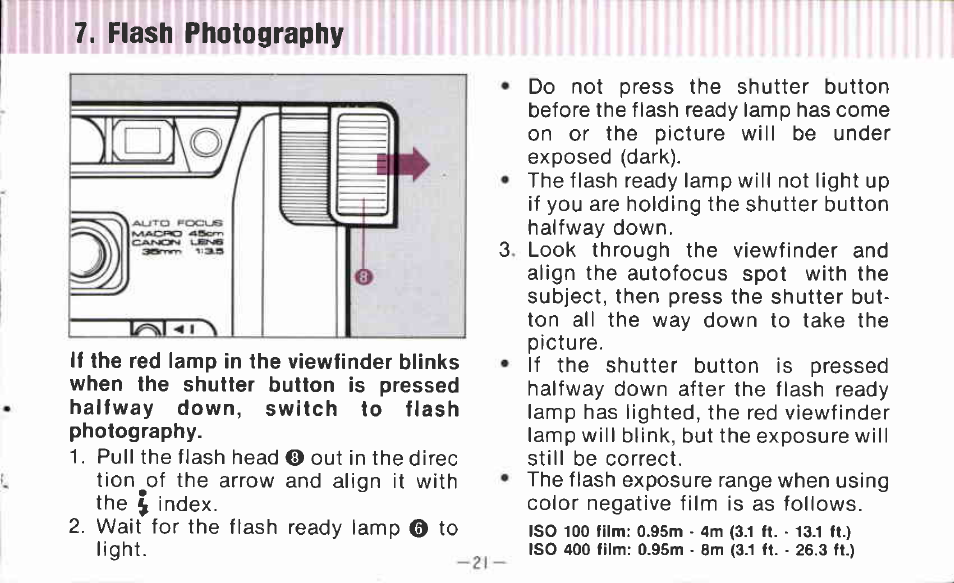 Canon AF 35 J User Manual | Page 21 / 54