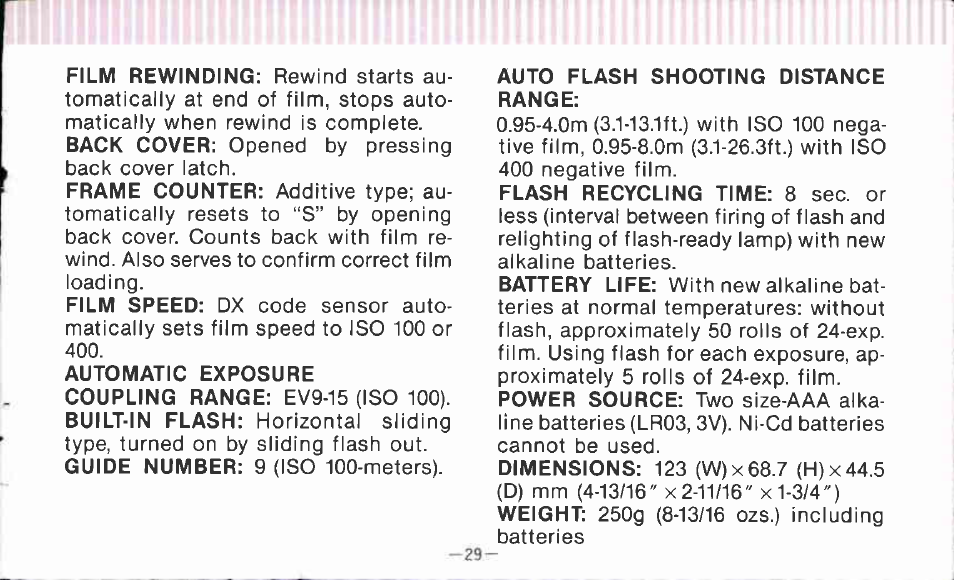 Canon AF 35 J User Manual | Page 29 / 54