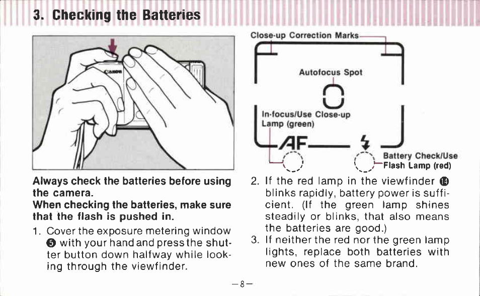Canon AF 35 J User Manual | Page 8 / 54