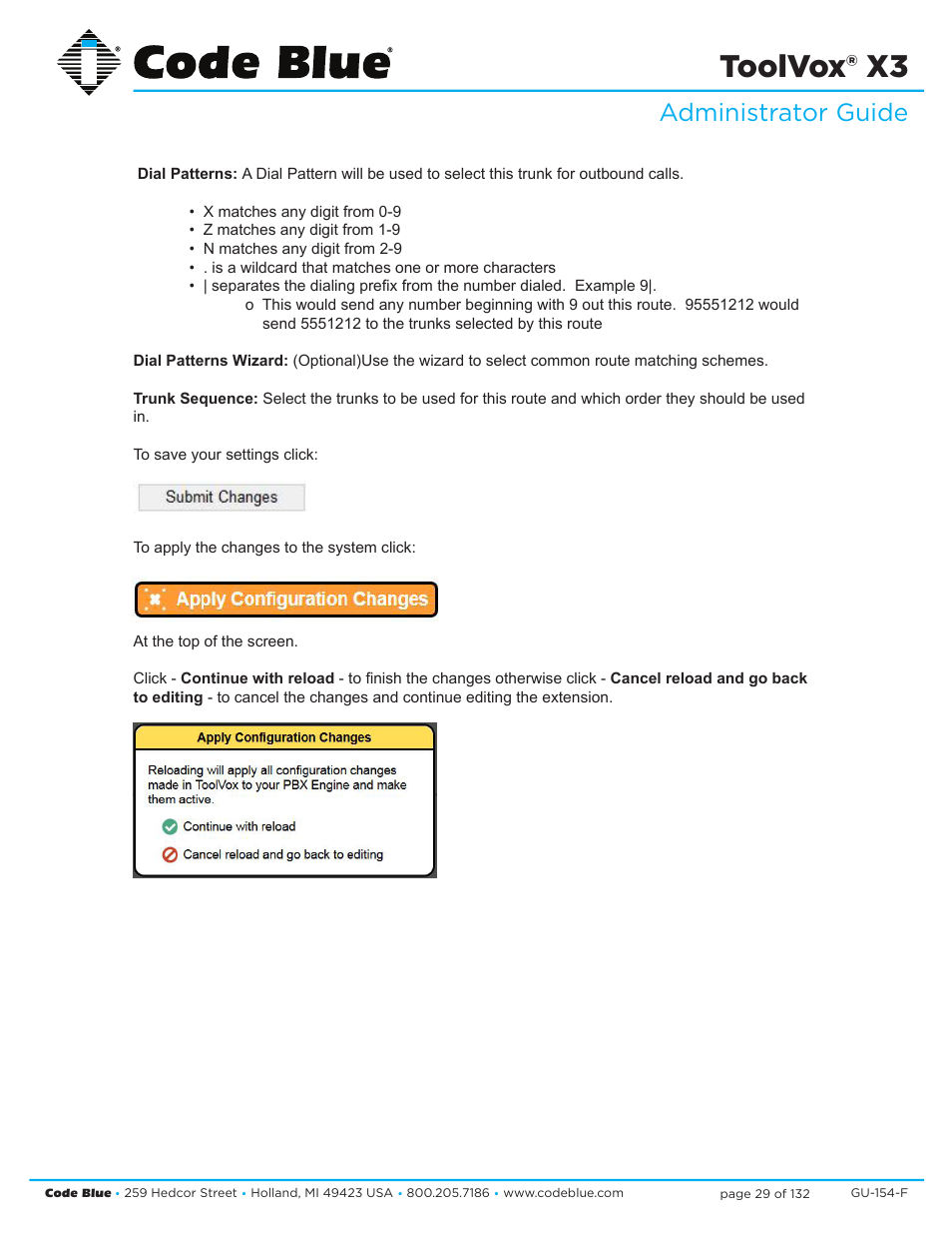 Toolvox® x3, Administrator guide | Code Blue TOOLVOX X3 User Manual | Page 29 / 132