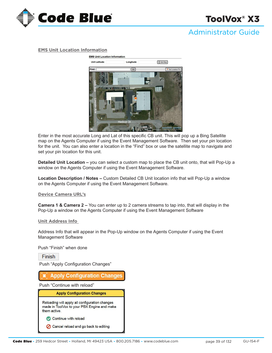 Toolvox® x3, Administrator guide | Code Blue TOOLVOX X3 User Manual | Page 39 / 132