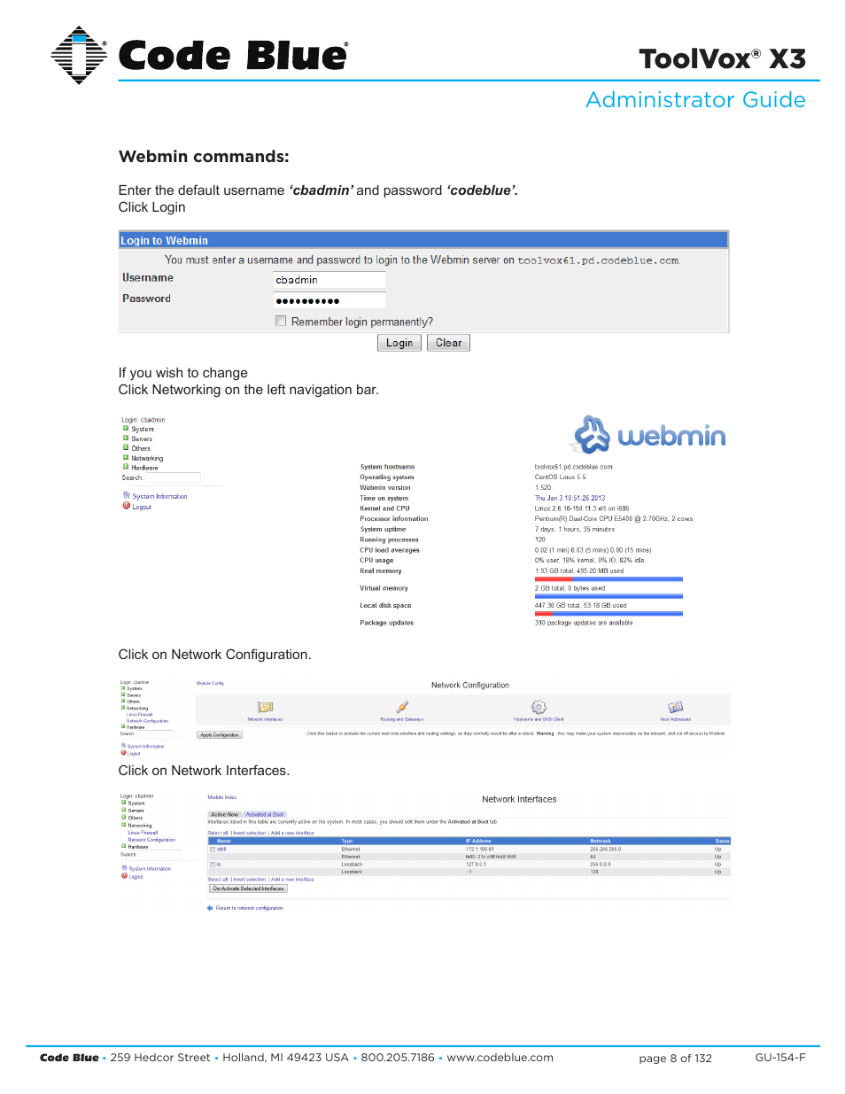 Toolvox® x3, Administrator guide | Code Blue TOOLVOX X3 User Manual | Page 8 / 132