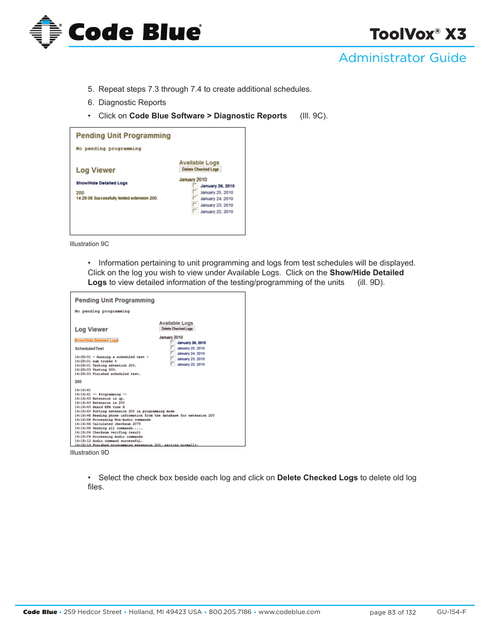 Toolvox® x3, Administrator guide | Code Blue TOOLVOX X3 User Manual | Page 83 / 132