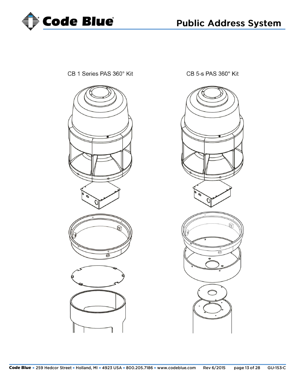 Administrator guide | Code Blue 360-DEGREE PEDESTAL MOUNT PUBLIC ADDRESS SPEAKER User Manual | Page 13 / 28