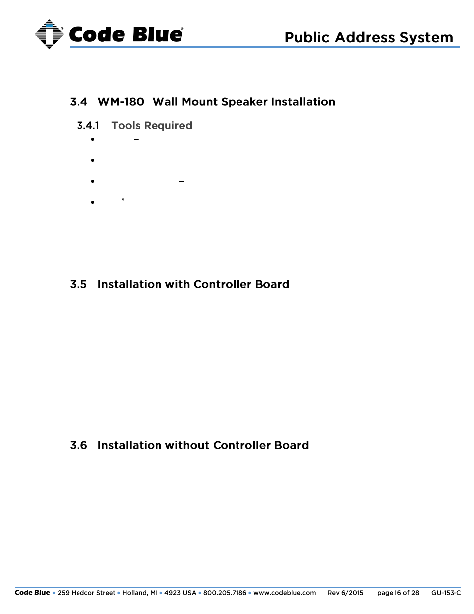 Administrator guide | Code Blue 360-DEGREE PEDESTAL MOUNT PUBLIC ADDRESS SPEAKER User Manual | Page 16 / 28