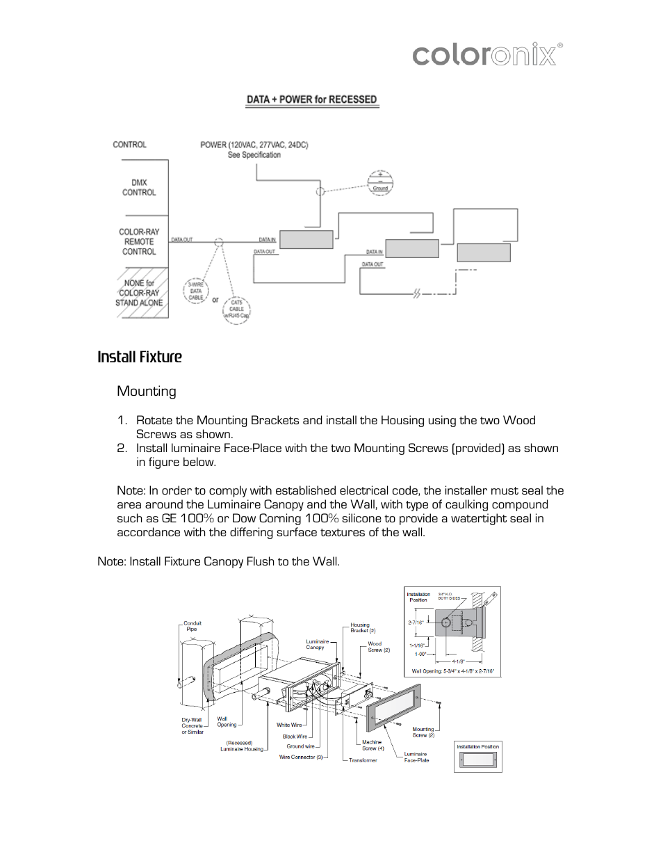 Install fixture | Coloronix 6″ RGB Pathway Light User Manual | Page 9 / 15
