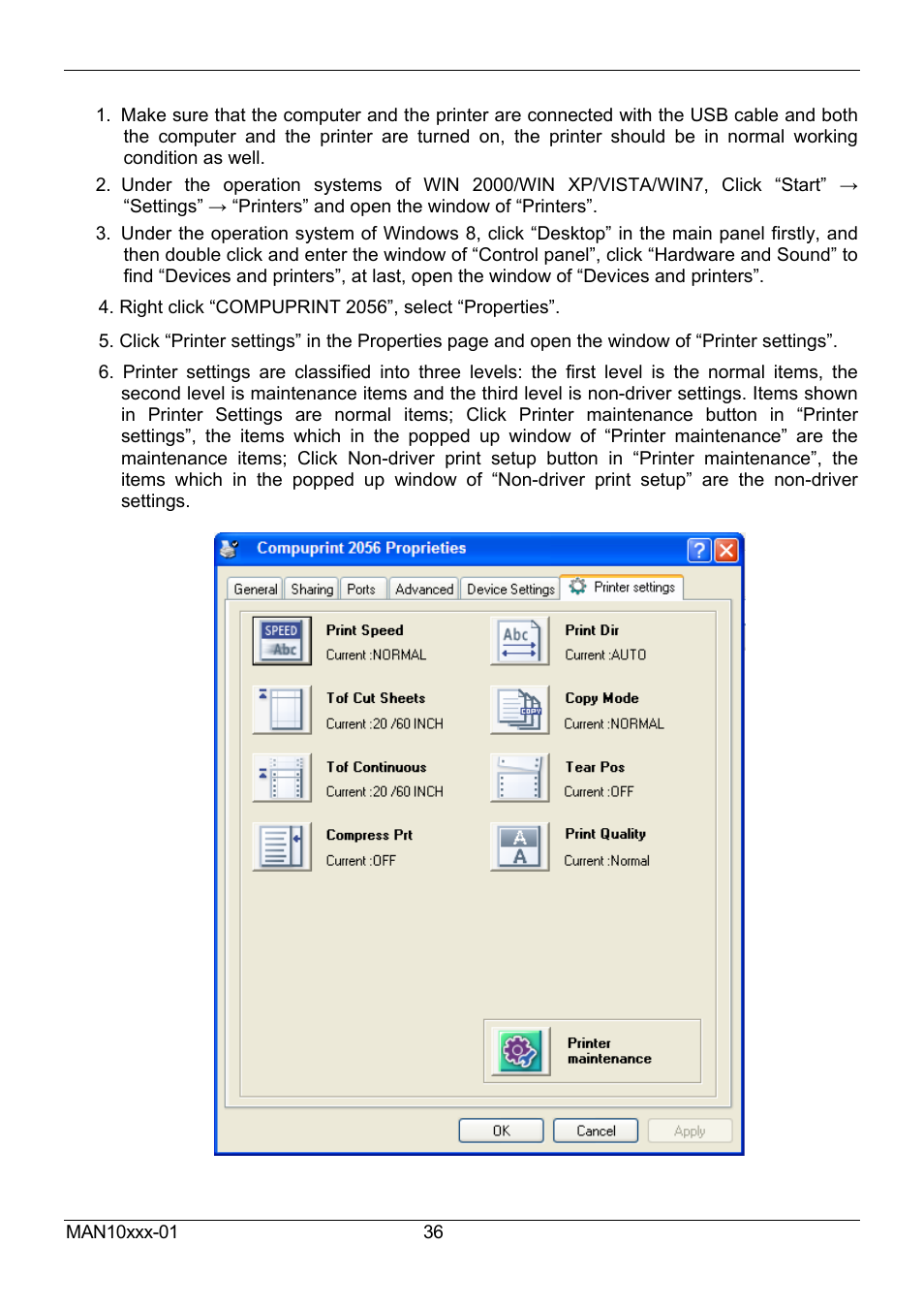 Compuprint 2056 User Manual | Page 44 / 68