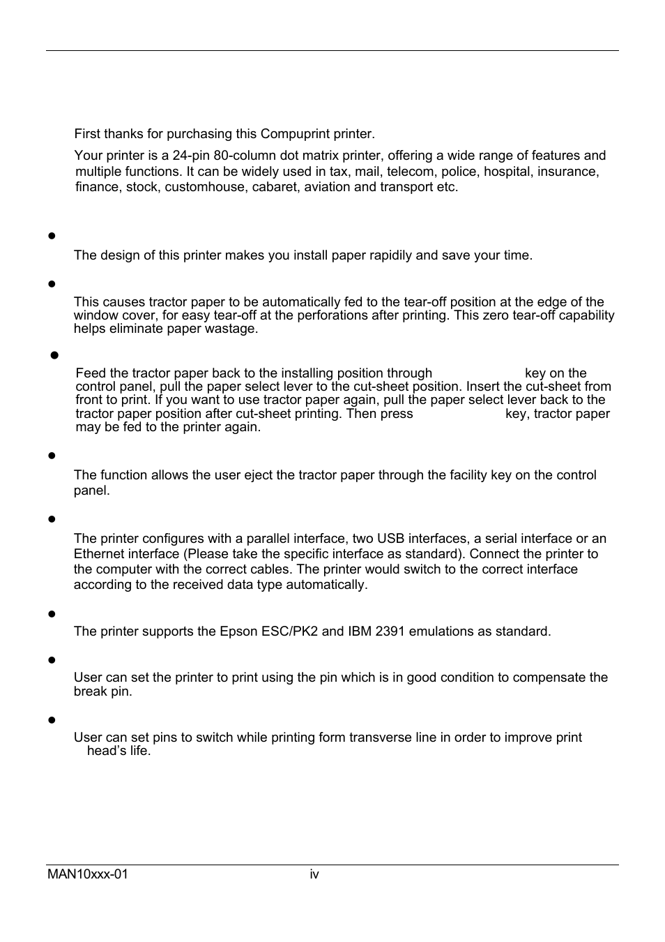 Overview | Compuprint 2056 User Manual | Page 6 / 68