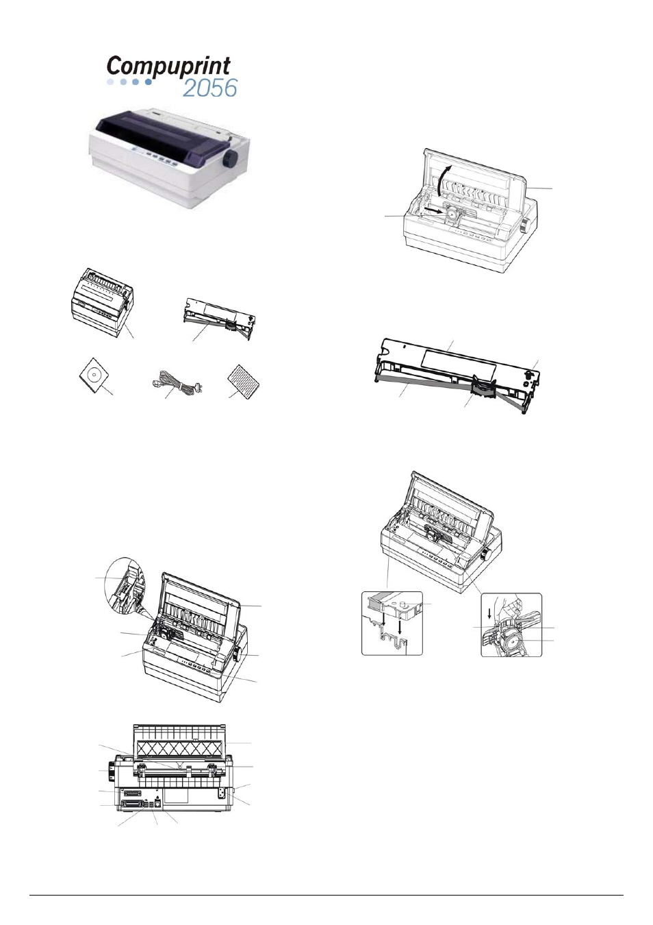 Compuprint 2056 Quick Start User Manual | 2 pages