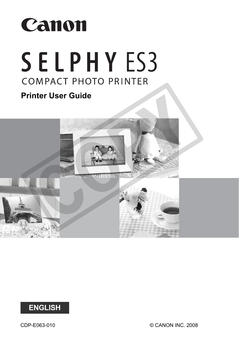 Canon SELPHY ES3 CDP-E063-010 User Manual | 124 pages