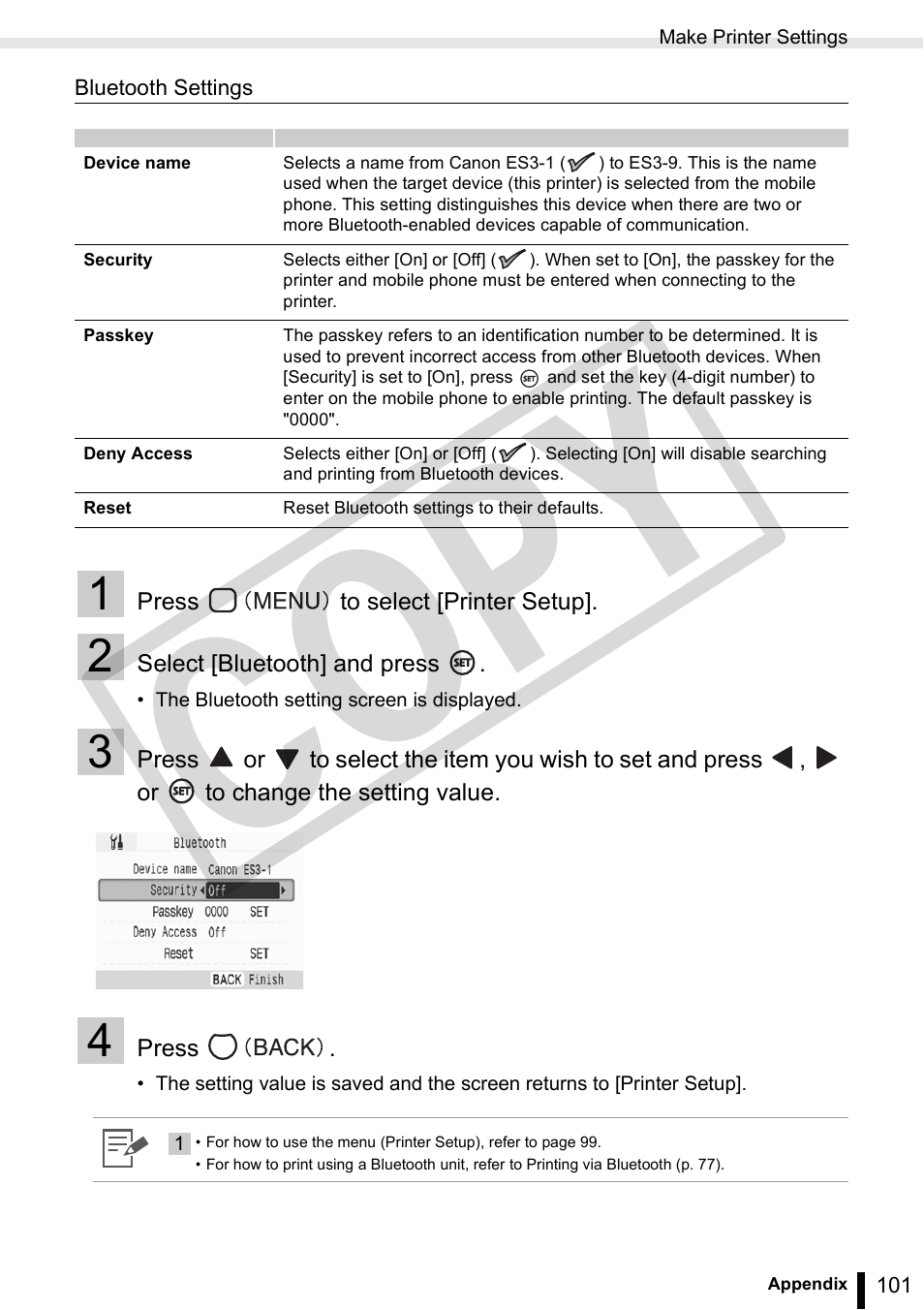 Co py | Canon SELPHY ES3 CDP-E063-010 User Manual | Page 101 / 124