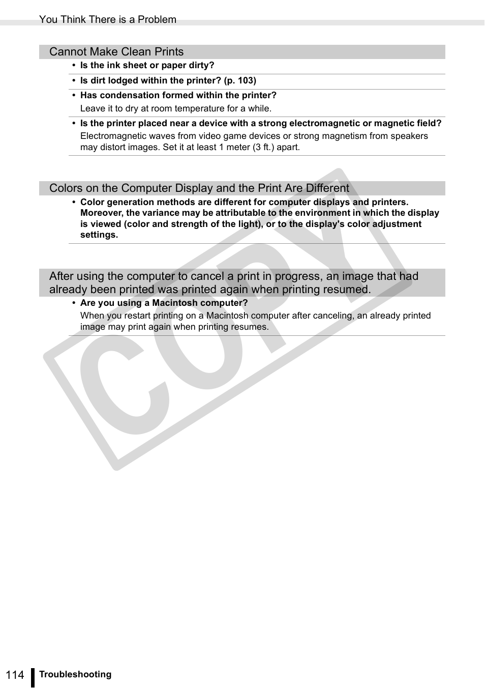 Co py | Canon SELPHY ES3 CDP-E063-010 User Manual | Page 114 / 124