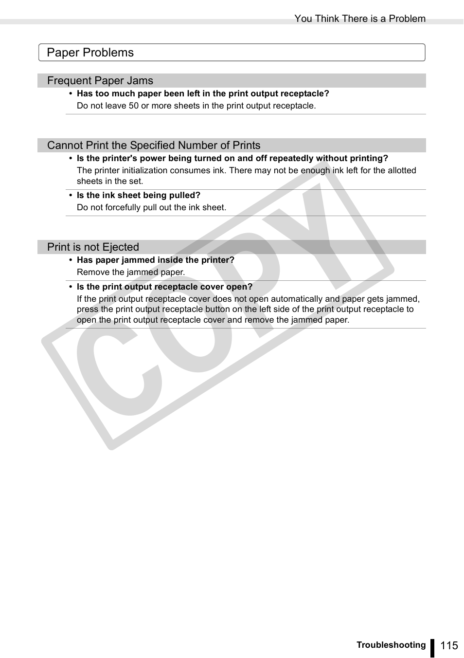 Co py | Canon SELPHY ES3 CDP-E063-010 User Manual | Page 115 / 124