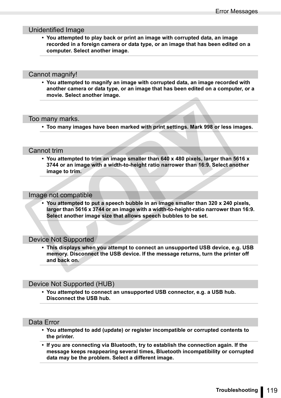 Co py | Canon SELPHY ES3 CDP-E063-010 User Manual | Page 119 / 124