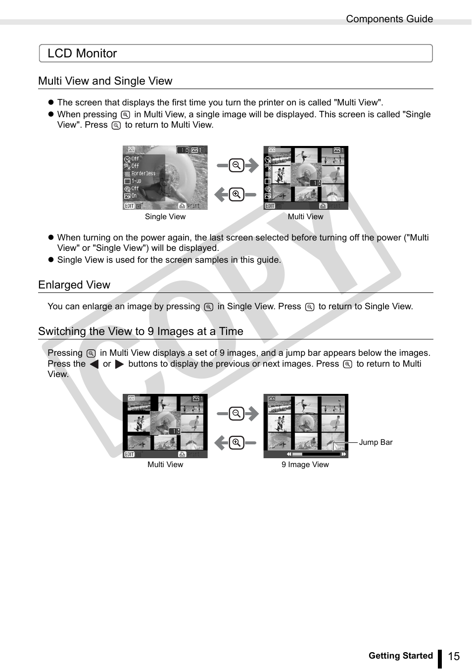 Co py | Canon SELPHY ES3 CDP-E063-010 User Manual | Page 15 / 124