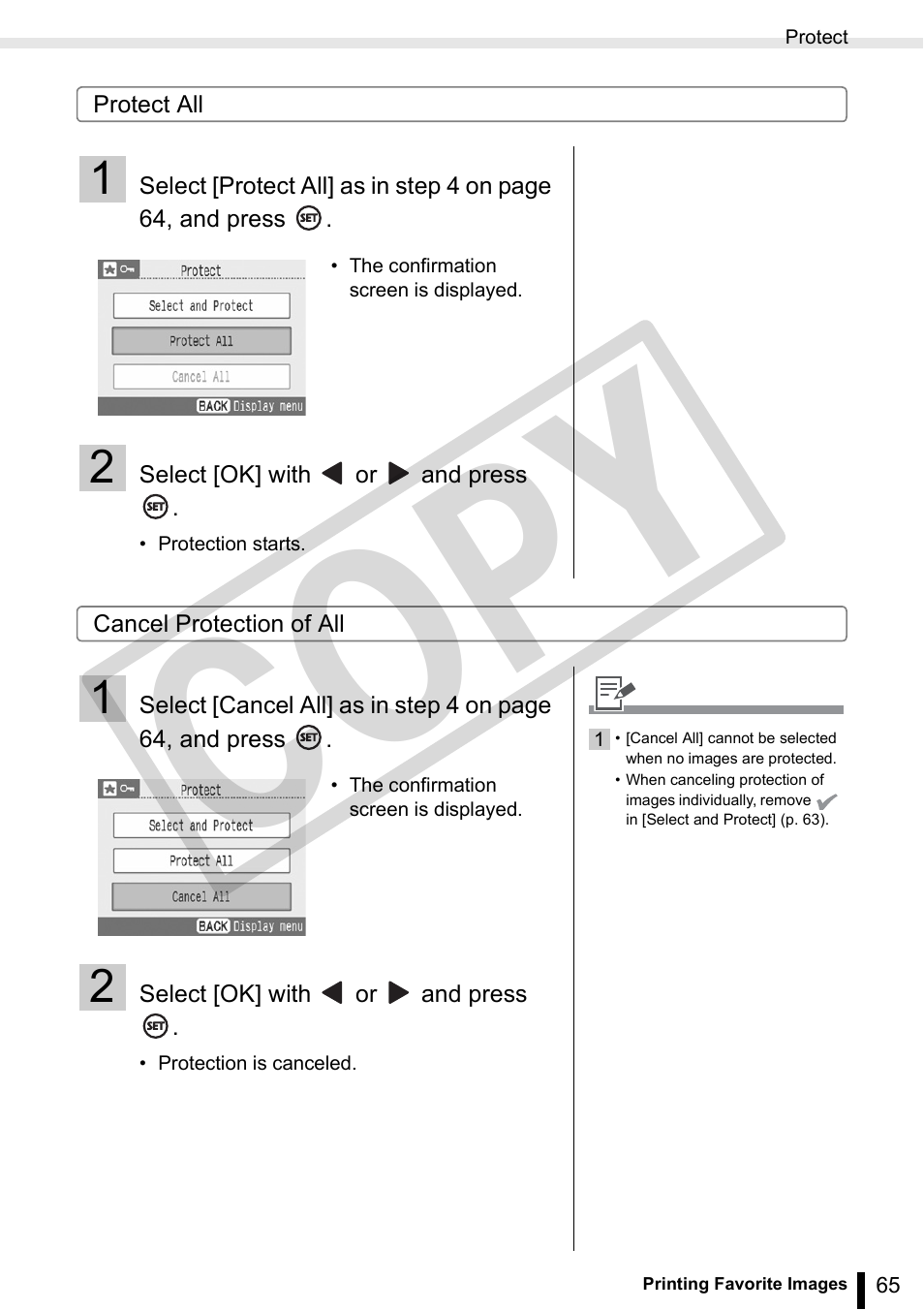 Co py | Canon SELPHY ES3 CDP-E063-010 User Manual | Page 65 / 124